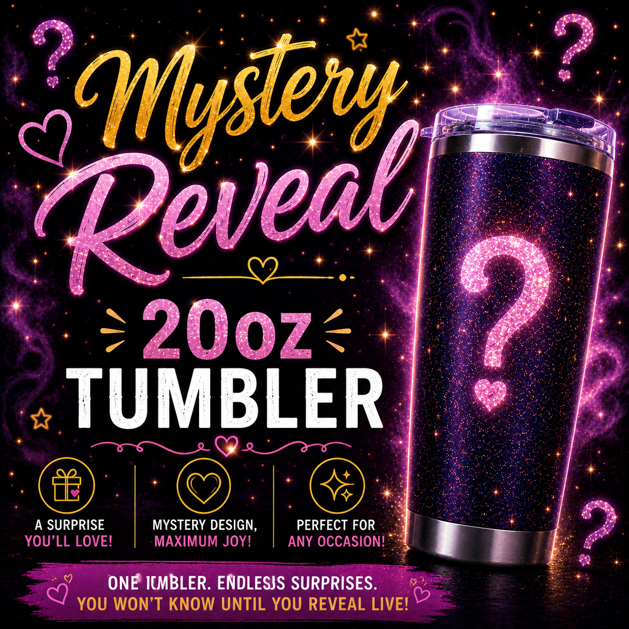 Mystery Reveal 20oz Tumbler