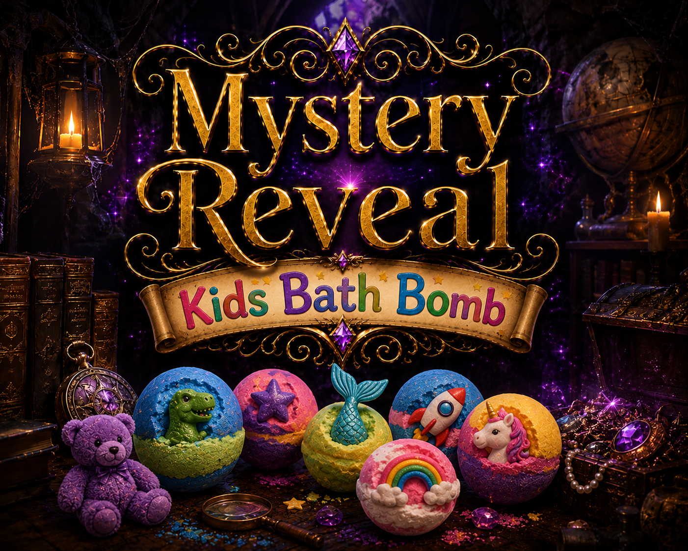 Mystery Reveal Kids Bath Bomb